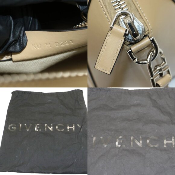 Givenchy Antigona Small Satchel Bag in Calf Leather - Beige - Picture 14 of 15